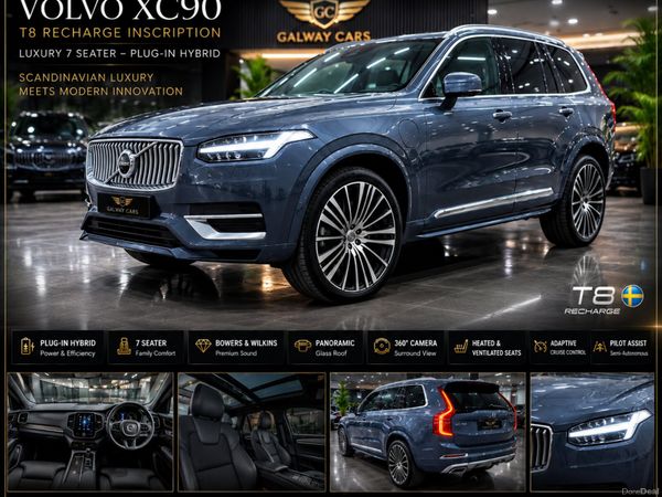 Volvo XC90 SUV, Petrol Hybrid, 2022, Blue