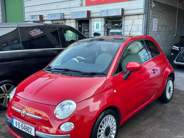 Fiat 500 Hatchback, Petrol, 2011, Red