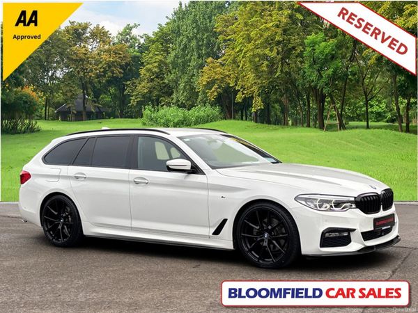 BMW 5-Series Estate, Diesel, 2017, White