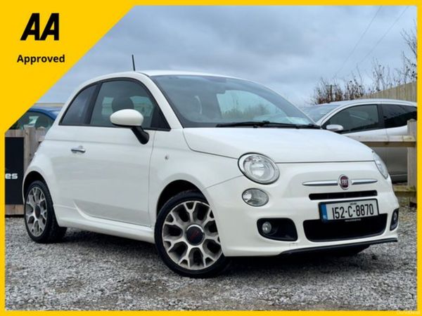 Fiat 500 Hatchback, Petrol, 2015, White