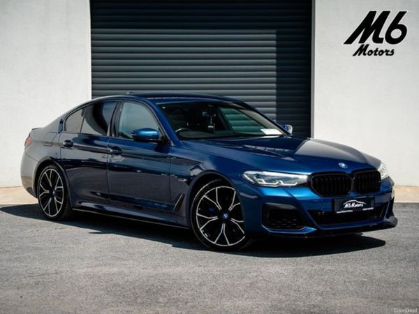 BMW 5-Series Saloon, Petrol Plug-in Hybrid, 2022, Blue