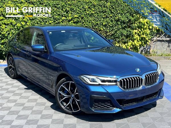BMW 5-Series Saloon, Petrol Plug-in Hybrid, 2020, Blue