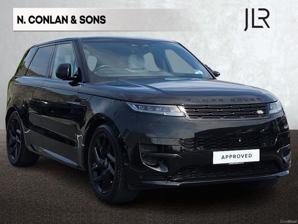 Land Rover Range Rover Sport SUV, Petrol Plug-in Hybrid, 2024, Black