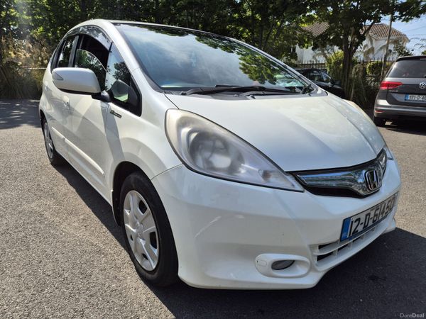 Honda Fit Hatchback, Petrol Hybrid, 2012, White