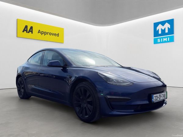 Tesla Model 3 Saloon, Electric, 2022, Blue