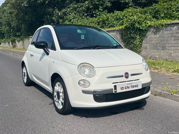 Fiat 500 Hatchback, Petrol, 2010, White