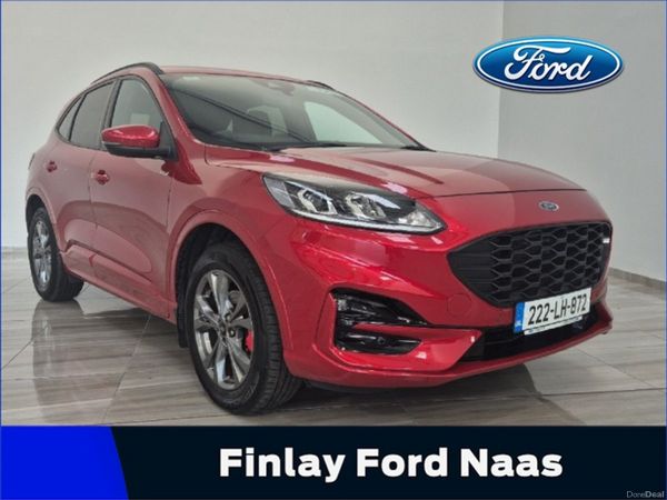 Ford Kuga SUV, Petrol Plug-in Hybrid, 2022, Red