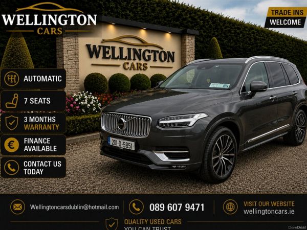 Volvo XC90 SUV, Petrol Plug-in Hybrid, 2021, Grey