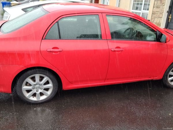 Toyota Corolla Saloon, Petrol, 2008, Red