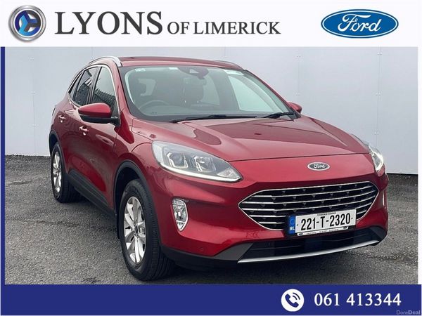 Ford Kuga SUV, Petrol Hybrid, 2022, Red