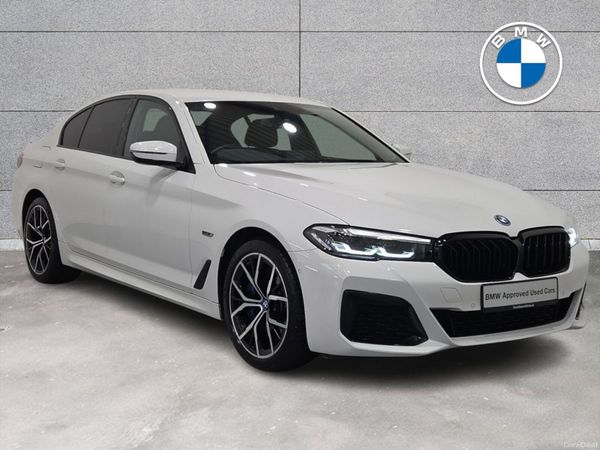 BMW 5-Series Saloon, Petrol Plug-in Hybrid, 2021, White