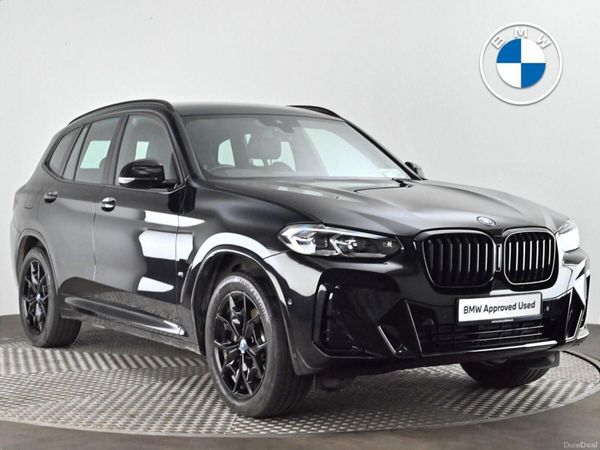 BMW X3 SUV, Petrol Plug-in Hybrid, 2024, Black