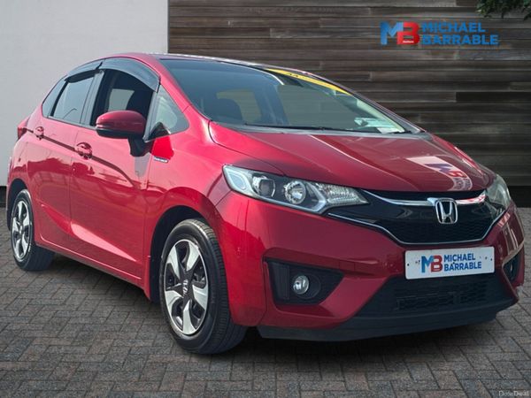 Honda Fit Hatchback, Petrol Hybrid, 2016, Red