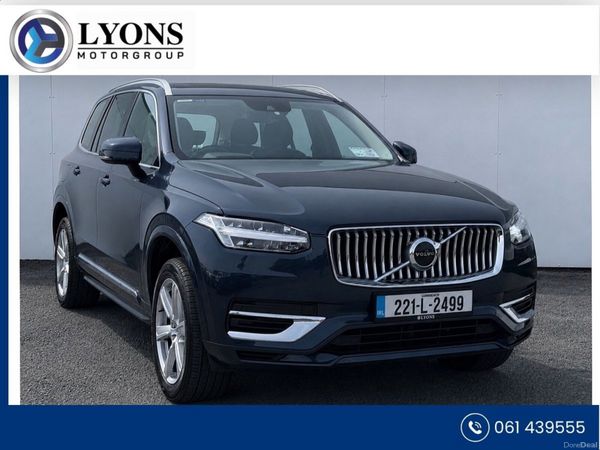 Volvo XC90 SUV, Petrol Plug-in Hybrid, 2022, Blue