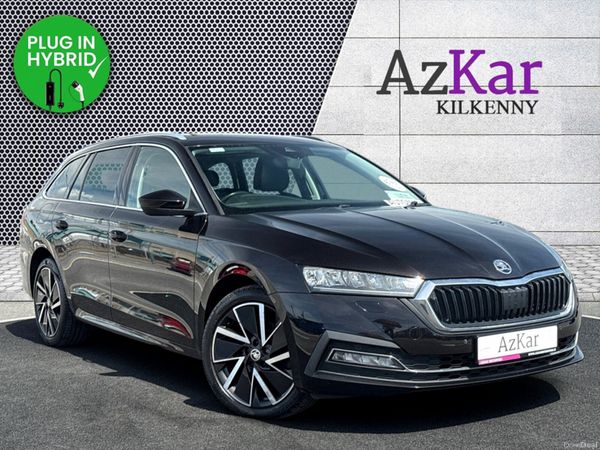Skoda Octavia Estate, Petrol Plug-in Hybrid, 2021, Black