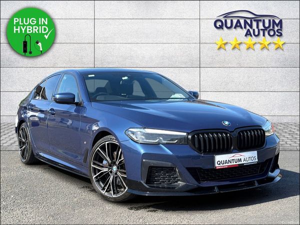 BMW 5-Series Saloon, Petrol Plug-in Hybrid, 2020, Blue