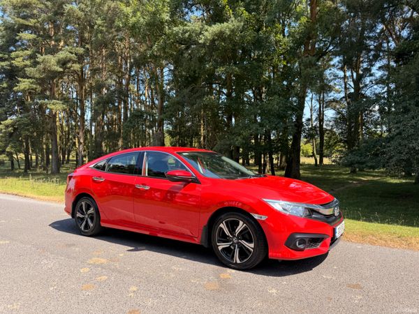 Honda Civic Saloon, Petrol, 2020, Red