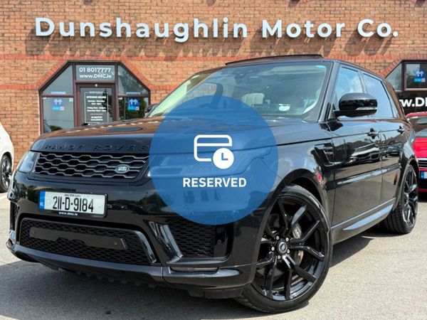 Land Rover Range Rover Sport SUV, Petrol Plug-in Hybrid, 2021, Black