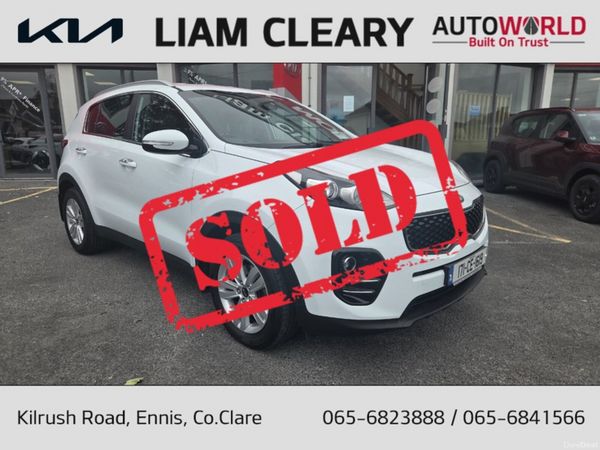 Kia Sportage MPV, Diesel, 2017, White