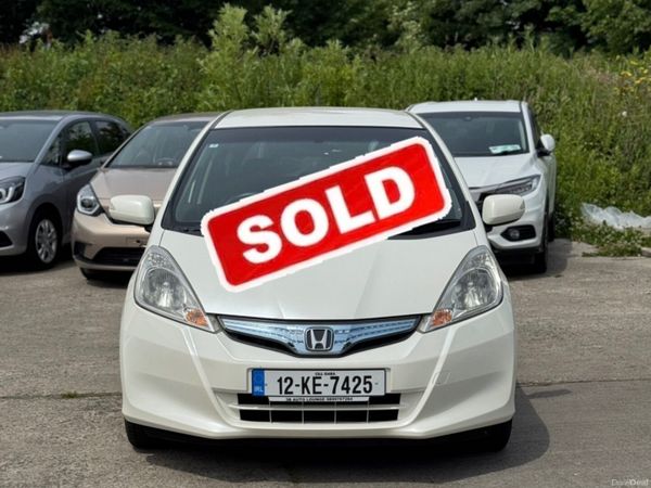 Honda Fit Hatchback, Petrol Hybrid, 2012, White