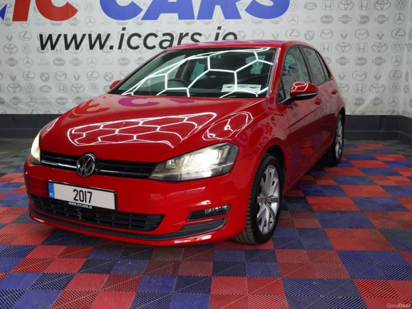 Volkswagen Golf Hatchback, Petrol, 2017, Red