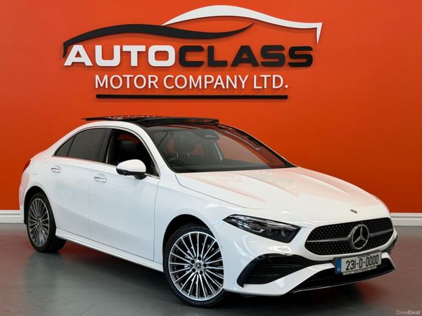 Mercedes-Benz A-Class Saloon, Petrol Hybrid, 2023, White
