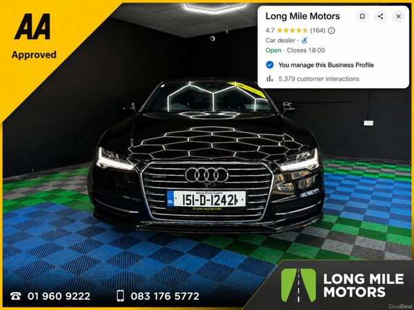Audi A7 Hatchback, Diesel, 2015, Black