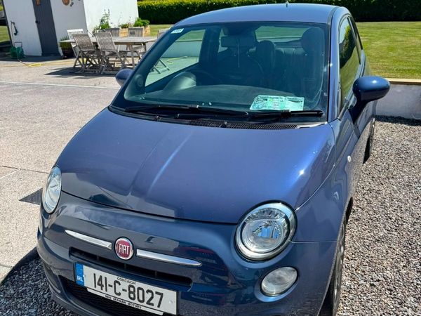 Fiat 500 Hatchback, Petrol, 2014, Blue