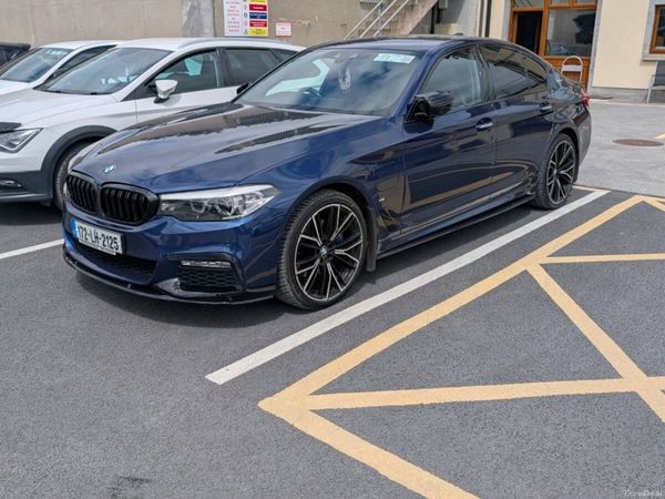 BMW 5-Series Saloon, Petrol Plug-in Hybrid, 2017, Blue
