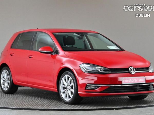 Volkswagen Golf Hatchback, Petrol, 2019, Red