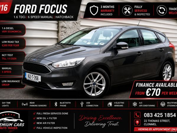 Ford Focus Hatchback, Diesel, 2016, Grey