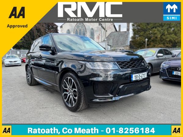 Land Rover Range Rover Sport Estate, Petrol Plug-in Hybrid, 2019, Black