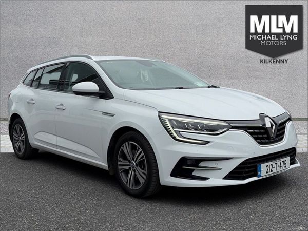 Renault Megane Estate, Petrol Plug-in Hybrid, 2021, White