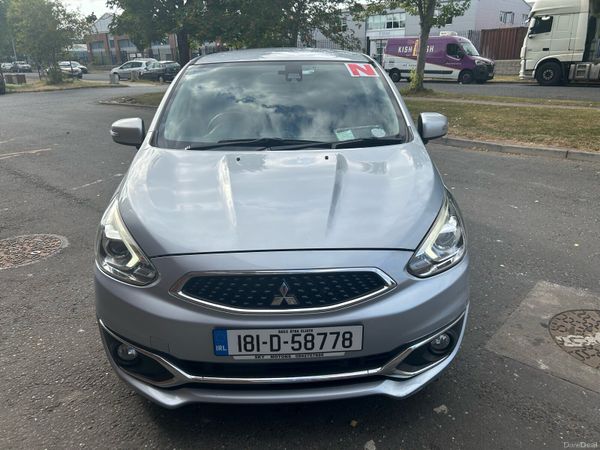 Mitsubishi Mirage Hatchback, Petrol, 2018, Silver