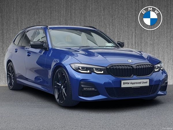 BMW 3-Series Estate, Petrol Plug-in Hybrid, 2021, Blue