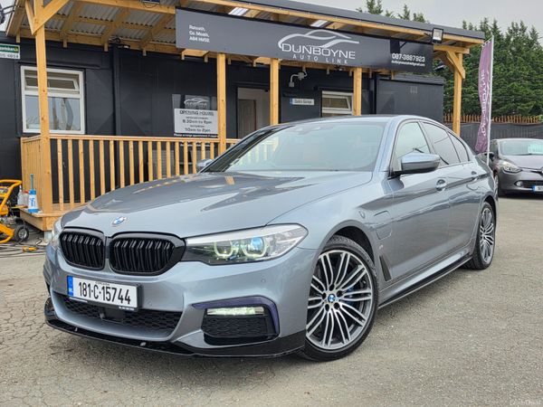 BMW 5-Series Saloon, Petrol Plug-in Hybrid, 2018, Blue