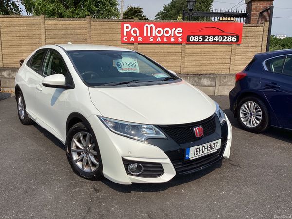 Honda Civic Hatchback, Diesel, 2016, White