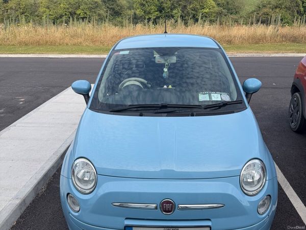Fiat 500 Hatchback, Petrol, 2015, Blue