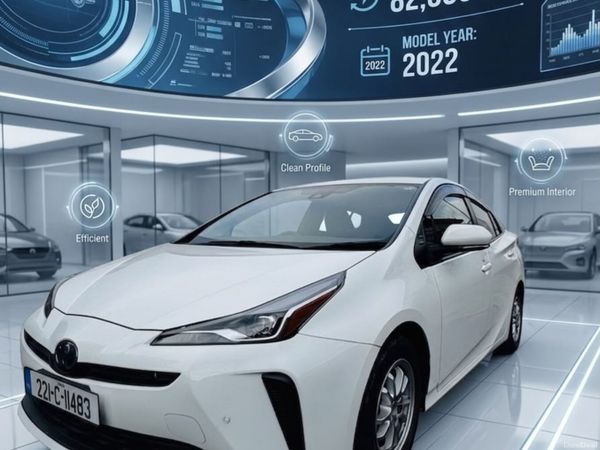 Toyota Prius Hatchback, Petrol Hybrid, 2022, White