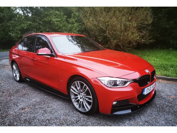 BMW 3-Series Saloon, Petrol Hybrid, 2017, Red