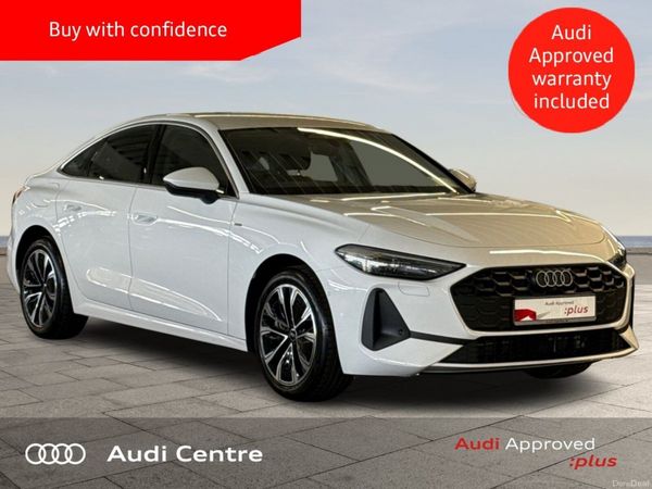 Audi A5 Saloon, Petrol Plug-in Hybrid, 2026, White