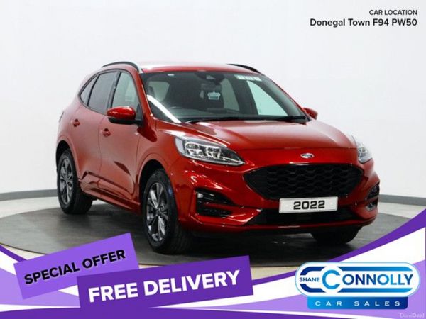 Ford Kuga SUV, Petrol Hybrid, 2022, Red