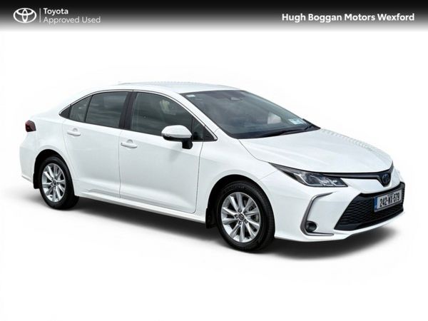 Toyota Corolla Saloon, Petrol Hybrid, 2024, White