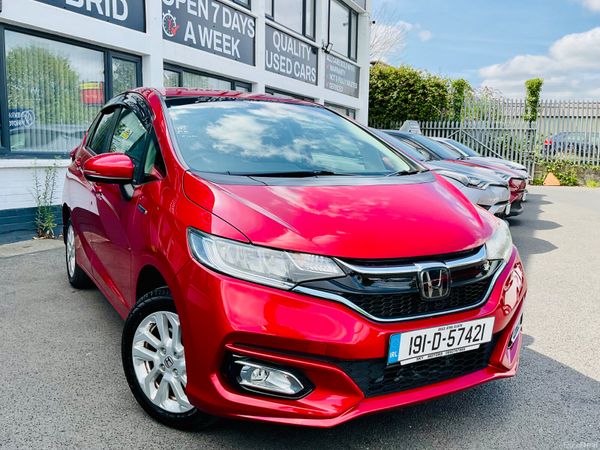 Honda Fit Hatchback, Petrol Hybrid, 2019, Red