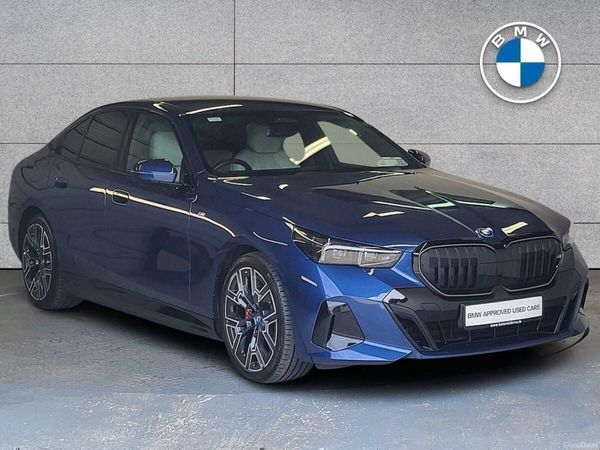 BMW 5-Series Saloon, Petrol Plug-in Hybrid, 2024, Blue