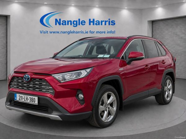 Toyota RAV4 SUV, Petrol Hybrid, 2021, Red