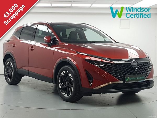 Nissan Qashqai MPV, Petrol Hybrid, 2025, Red