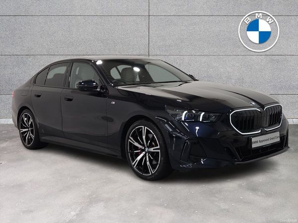 BMW 5-Series Saloon, Petrol Hybrid, 2024, Black