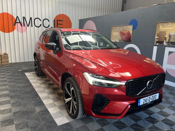 Volvo XC60 SUV, Petrol Plug-in Hybrid, 2024, Red
