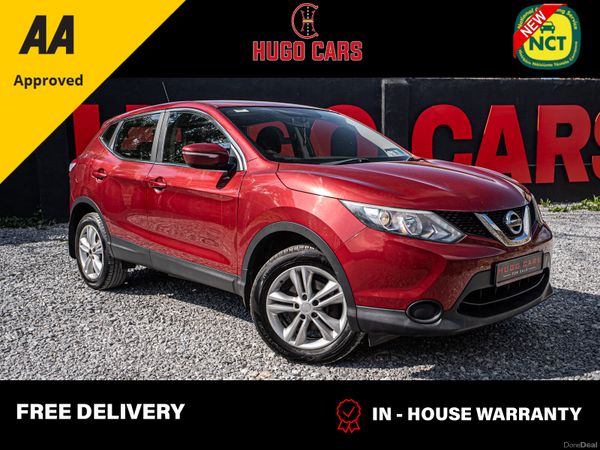 Nissan Qashqai Hatchback, Petrol, 2014, Red